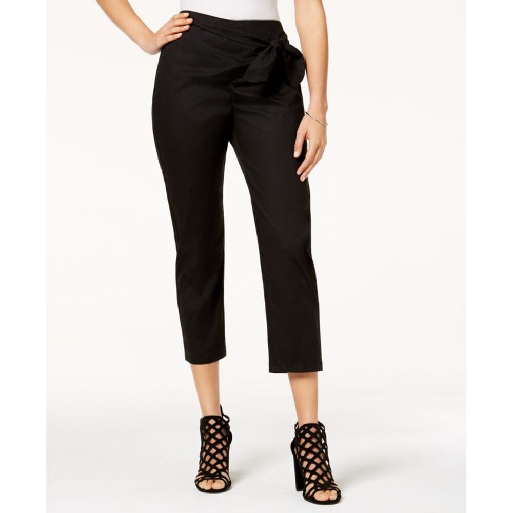 Be Bop Juniors Tie Waist Cropped Pants
